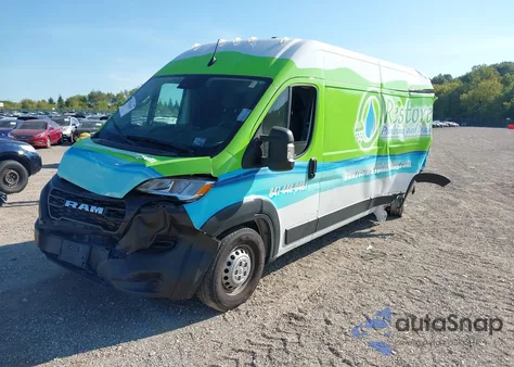 2024 Ram Promaster 2500 Tradesman High Roof 159 Wb W/Pass Seat из США, поврежденный, VIN 3C6LRVDG3RE101374